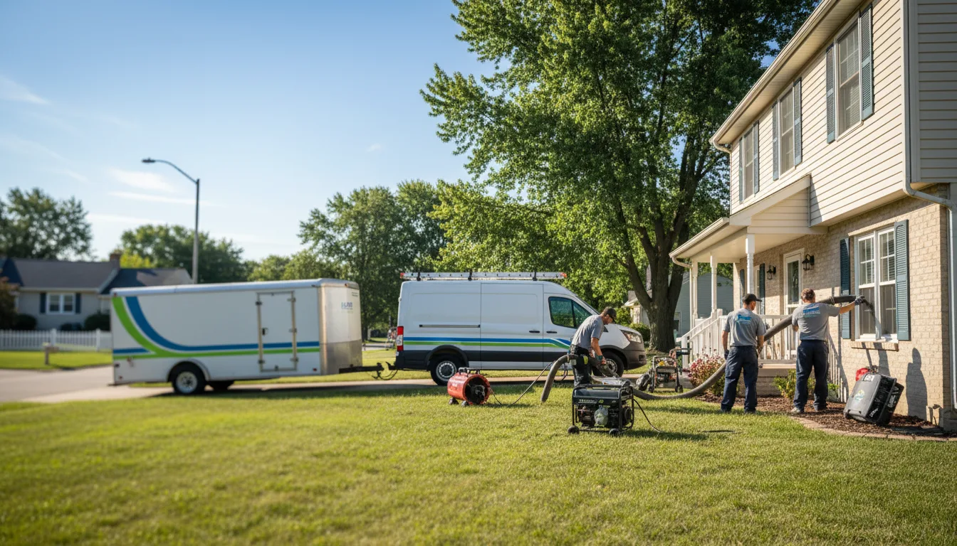 Flooded Basement Restoration And Cleanup With Repair in Clarksville, IA near me